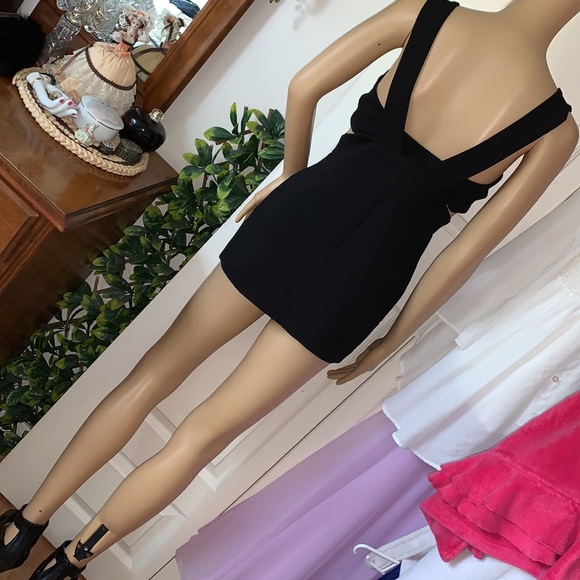 black zipper front cut out sides wide strap tunic tank top S M - Picture 13 of 16